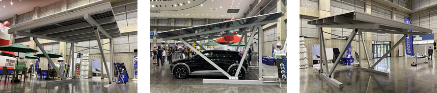 両面パネル対応ソーラーカーポート