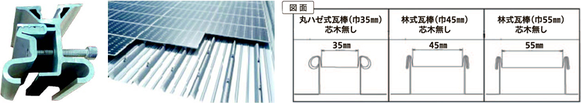 瓦棒用金具